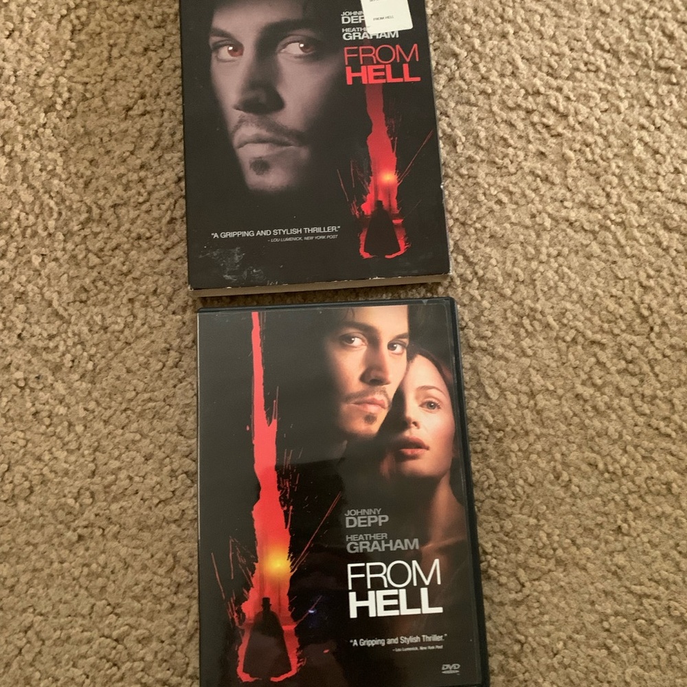 From Hell DVD thriller w Johnny Depp & Heather Graham
